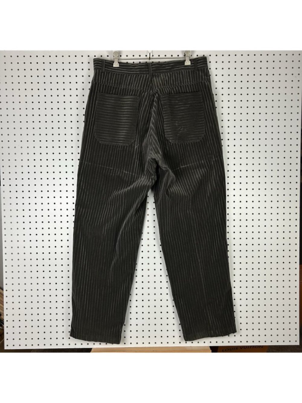 Godbody 2 Piece Men's XL Corduroy Velour Suit Outfit 80s Gray Button Front Baggy - Picture 7 of 11